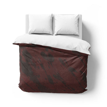 Hurley Splatter Dye Burgandy Mockup Overhead