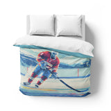 8 Bit Pond Hockey Mockup Overhead