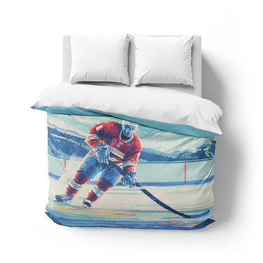 8 Bit Pond Hockey Mockup Overhead