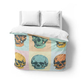 Pop Art Skulls Mockup Overhead