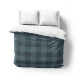 Buffalo Plaid Dark Navy Mockup Overhead