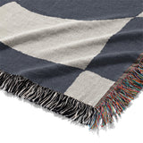Twyla Checkered Navy Mockup Woven Detail