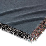 Keanu Watercolor Navy Blue Ombré Mockup Woven Detail