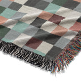 Pixel Mosaic Multicolor Earthtone Mockup Woven Detail