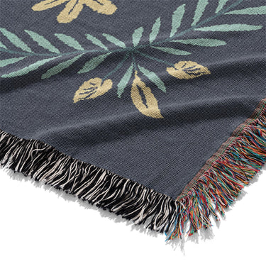 Isabella Navy & Gold Mockup Woven Detail