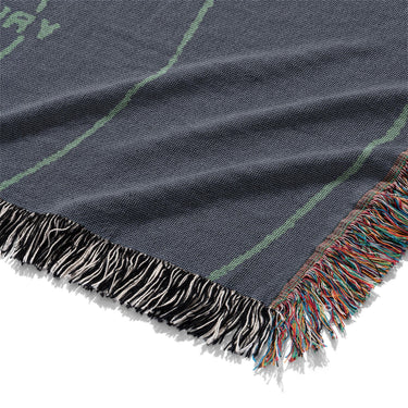 Solar System Navy & Mint Mockup Woven Detail