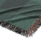 Buffalo Plaid Deep Teal Mockup Woven Detail