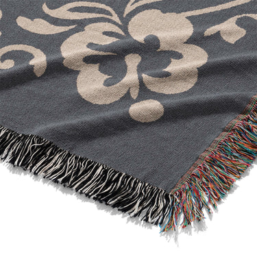 Annette Navy & Orange Mockup Woven Detail