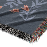 Flamingo Friends Navy Mockup Woven Detail