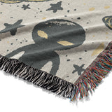 Space Aliens Mockup Woven Detail