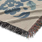 Beryl Blue & Red Mockup Woven Detail