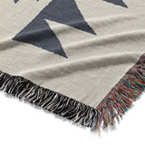 Reyno Navy & Stone Mockup Woven Detail