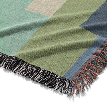 Henry Blue & Green Mockup Woven Detail