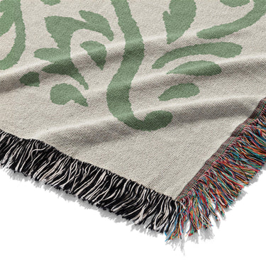 Floranna Ivory & Green Mockup Woven Detail