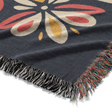 Jasmina Navy Multicolor Mockup Woven Detail