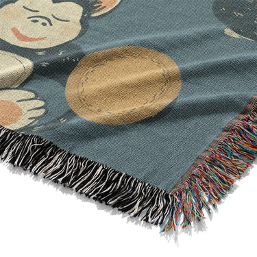 Musical Chimps Mockup Woven Detail