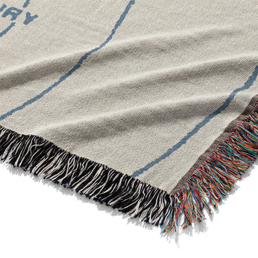 Solar System Blue & Ivory Mockup Woven Detail