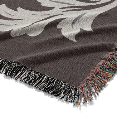 Aubrey Maroon & Light Blue Mockup Woven Detail