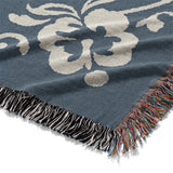 Annette Navy & Orange Mockup Woven Detail