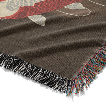 Koi Pond Brown Mockup Woven Detail