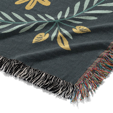 Isabella Navy & Gold Mockup Woven Detail