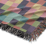 Pixel Mosaic Multicolor Vibrant Mockup Woven Detail