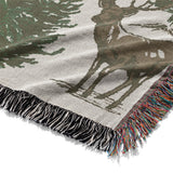 Forest Deer Mockup Woven Detail
