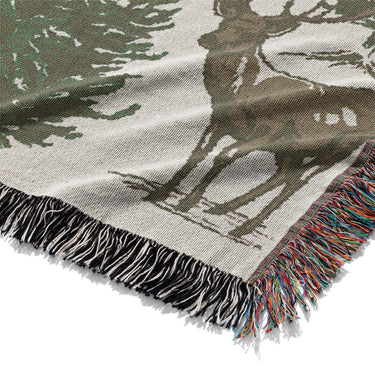 Forest Deer Mockup Woven Detail