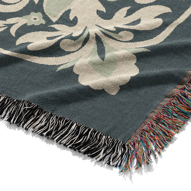 Eugina Seafoam & Navy Mockup Woven Detail