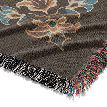 Miriam Dark Teal & Brown Mockup Woven Detail