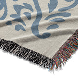 Floranna Ivory & Blue Mockup Woven Detail