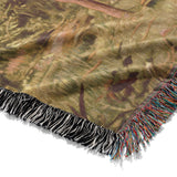 Deer and Fawn by Alfred Fitzwilliam Mockup Woven Detail