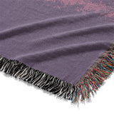 Imogen Watercolor Orange & Purple Ombre Mockup Woven Detail