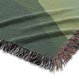 Sinuous Green Monochrome Mockup Woven Detail