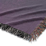 Keanu Watercolor Deep Purple Ombré Mockup Woven Detail