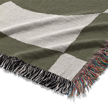 Twyla Checkered Army Green Mockup Woven Detail