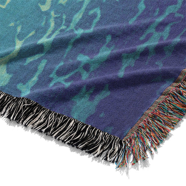 Surfers Sharing Waves by Charles Bartlett Mockup Woven Detail