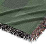 Buffalo Plaid Dark Olive Mockup Woven Detail