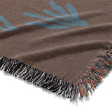 Desert Coyote Dark Red Clay & Dusty Blue Mockup Woven Detail