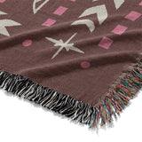 Topanga Burgundy & Pink Mockup Woven Detail