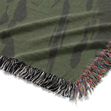 Hurley Splatter Dye Olive Green Mockup Woven Detail