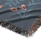 Flamingo Friends Navy Mockup Woven Detail