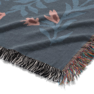Flamingo Friends Navy Mockup Woven Detail