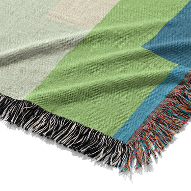 Henry Blue & Green Mockup Woven Detail
