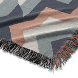 Dakota Blue & Orange Mockup Woven Detail