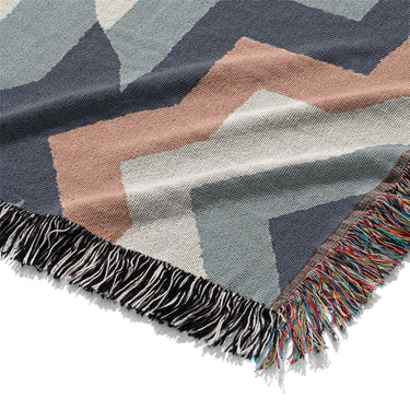 Dakota Blue & Orange Mockup Woven Detail