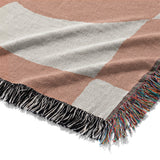 Twyla Checkered Coral Mockup Woven Detail