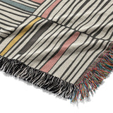 Atticus Multicolor Crosshatch Mockup Woven Detail