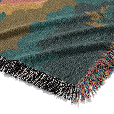 Mediterranean Cliffside Village Mockup Woven Detail