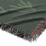 Desert Coyote Forest & Moss Green Mockup Woven Detail